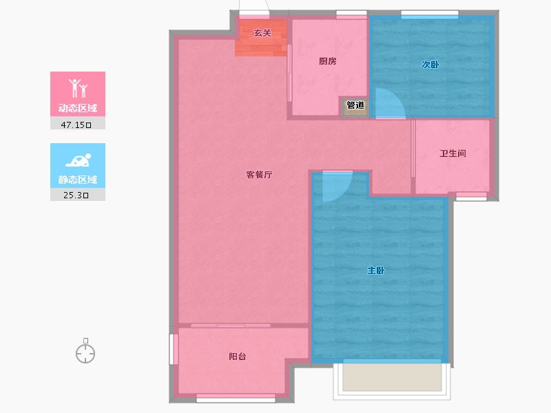 河南省-郑州市-国控云庭7,983m²-66.40-户型库-动静分区