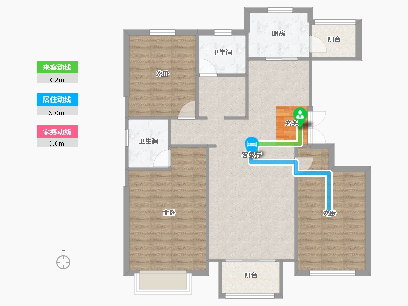 河南省-郑州市-新田城八期湖光里23130m²-104.01-户型库-动静线