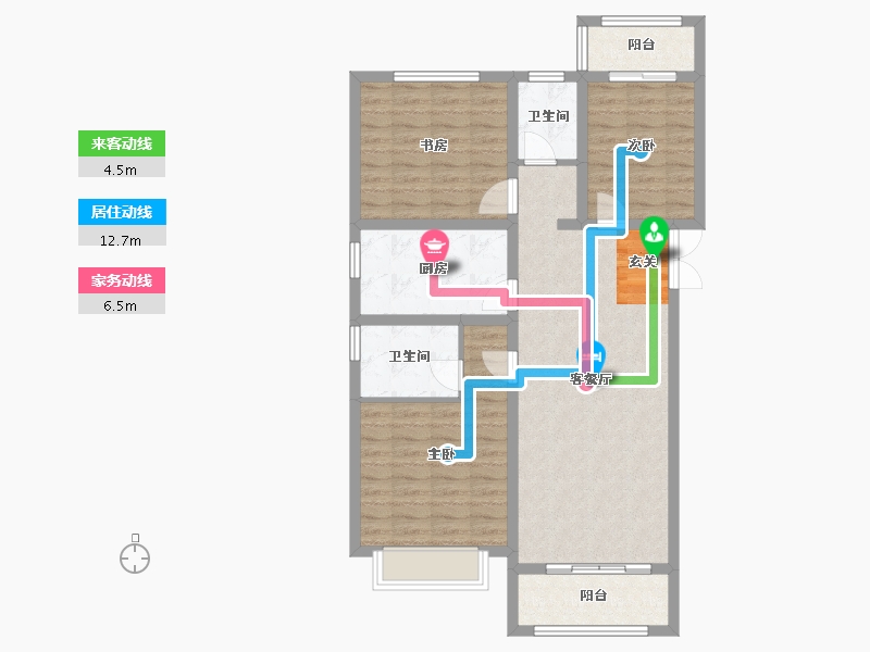 河南省-郑州市-中房华纳龙熙湾35119m²-95.21-户型库-动静线