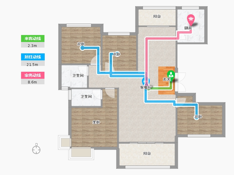 河南省-郑州市-中房华纳龙熙湾31143m²-114.49-户型库-动静线