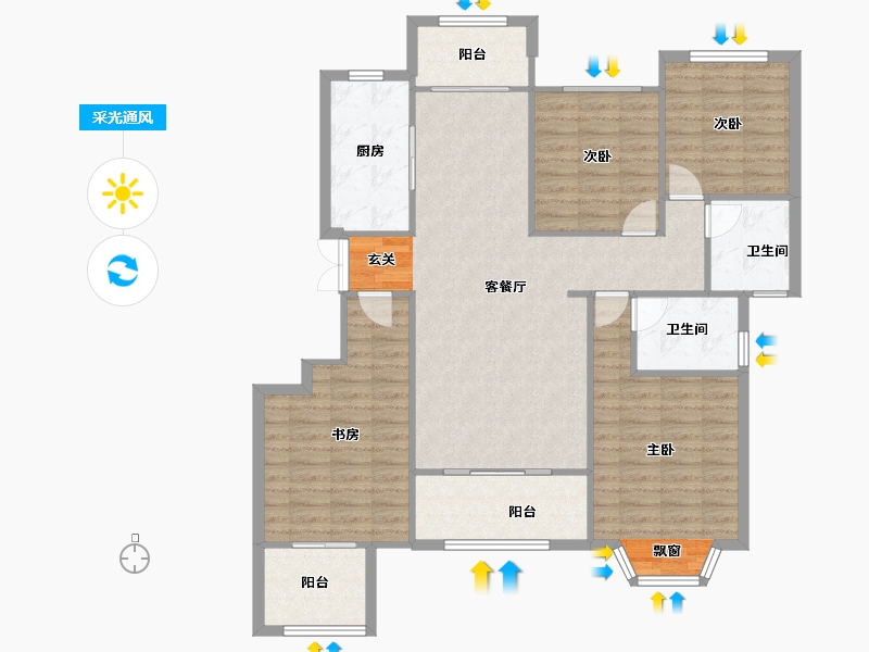 河南省-郑州市-新田城八期湖光里7,8,15147m²-117.60-户型库-采光通风