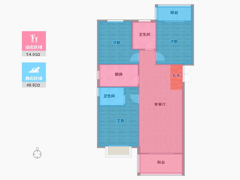 河南省-郑州市-中房华纳龙熙湾29119m²-95.20-户型库-动静分区