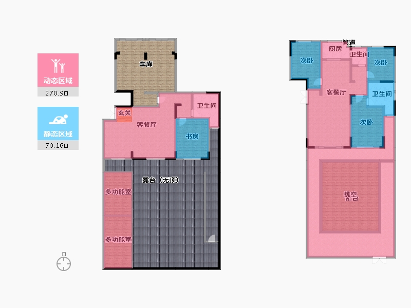 河南省-郑州市-元正康郡B5号楼,B6号楼,B7号楼,B8号楼,B17号楼143m²-467.72-户型库-动静分区