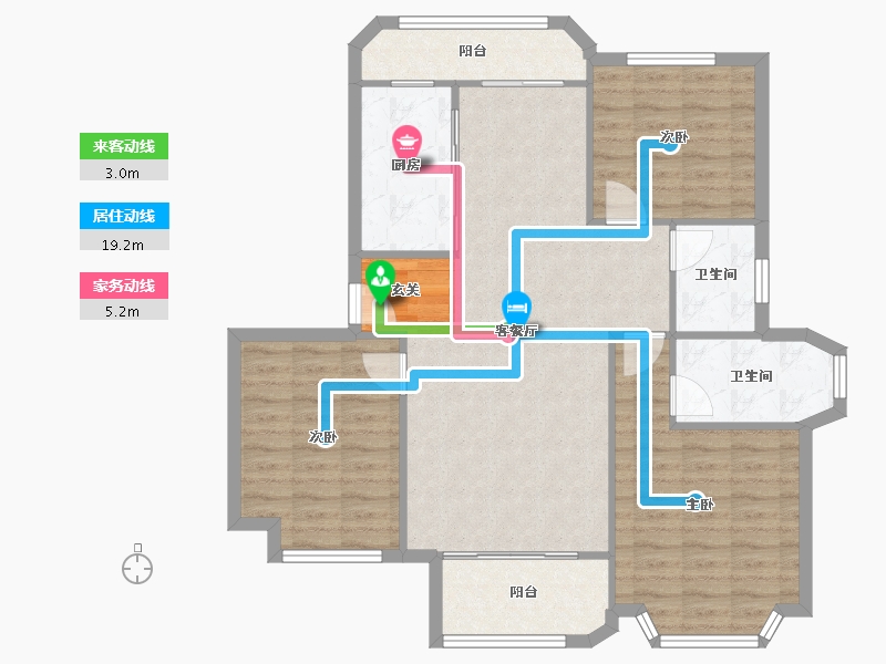 河南省-郑州市-光明索河湾二期21,二期22,二期23,二期24,二期25122m²-97.60-户型库-动静线