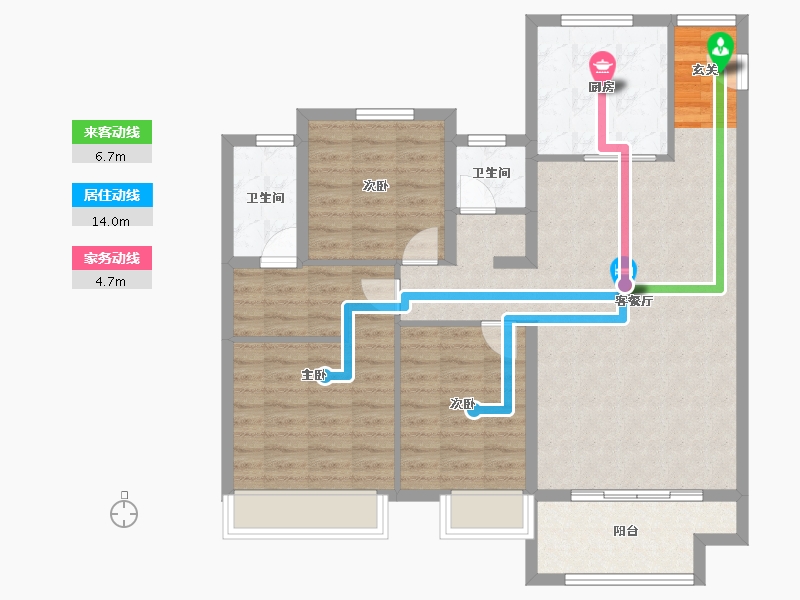 河南省-郑州市-郑西鑫苑名家五期49,51,48122m²-97.61-户型库-动静线