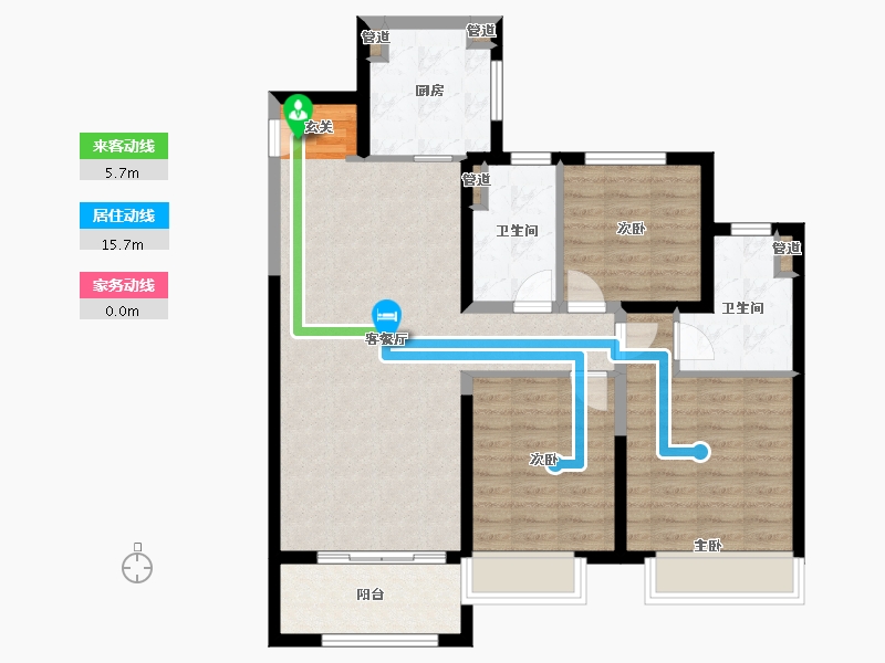 河南省-郑州市-新城郡望府书院1号楼,书院3号楼,书院4号楼,书院7号楼,书院8号楼,13号楼-92.00-户型库-动静线