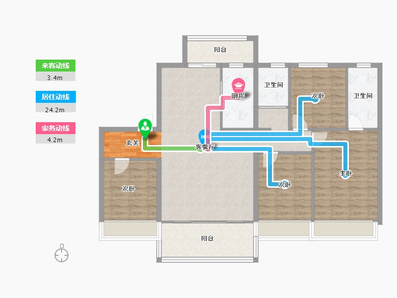 河南省-郑州市-碧桂园思念翡翠城二期21,二期22142m²-113.60-户型库-动静线