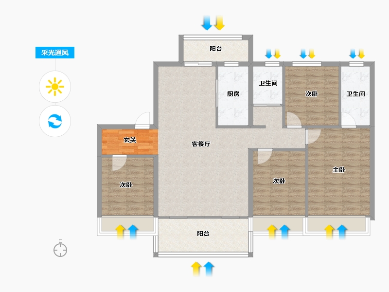 河南省-郑州市-碧桂园思念翡翠城二期21,二期22142m²-113.60-户型库-采光通风