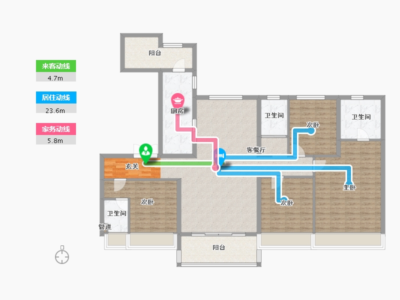 河南省-郑州市-碧桂园思念翡翠城二期32184m²-147.20-户型库-动静线