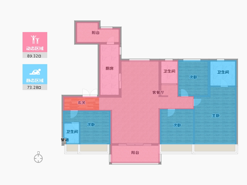 河南省-郑州市-碧桂园思念翡翠城二期32184m²-147.20-户型库-动静分区