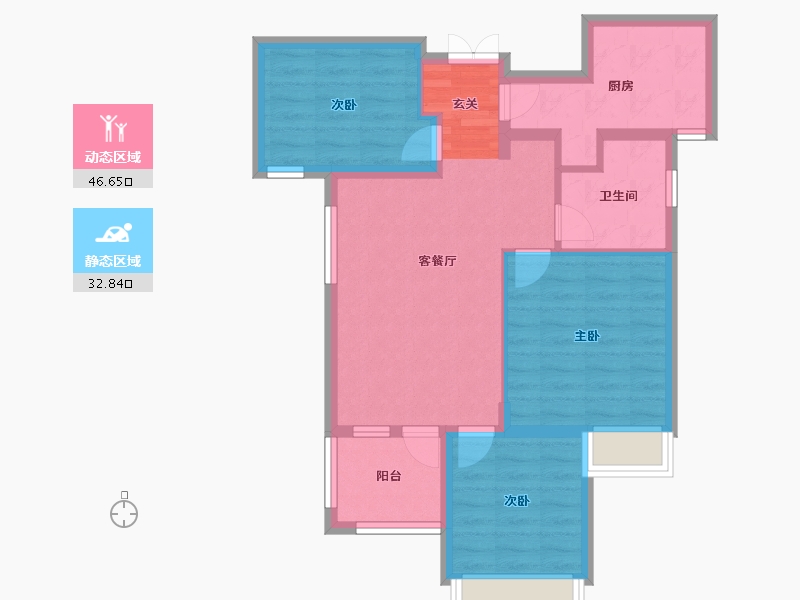 河南省-郑州市-大溪地12号院1588m²-70.40-户型库-动静分区