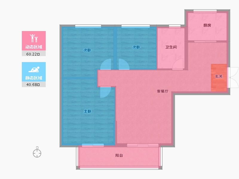 河南省-郑州市-大溪地12号院15114m²-91.73-户型库-动静分区