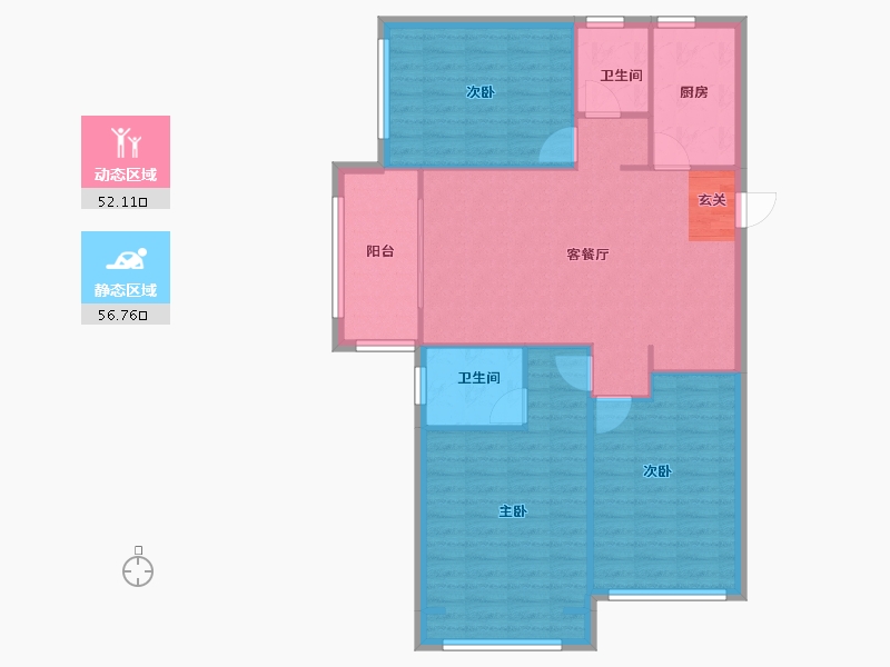 河南省-郑州市-瀚宇天悦湾7号院1号楼,7号院2号楼,7号院3号楼,7号院7号楼,7号院9号楼,-100.00-户型库-动静分区