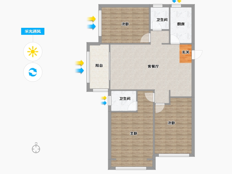 河南省-郑州市-瀚宇天悦湾7号院1号楼,7号院2号楼,7号院3号楼,7号院7号楼,7号院9号楼,-100.00-户型库-采光通风