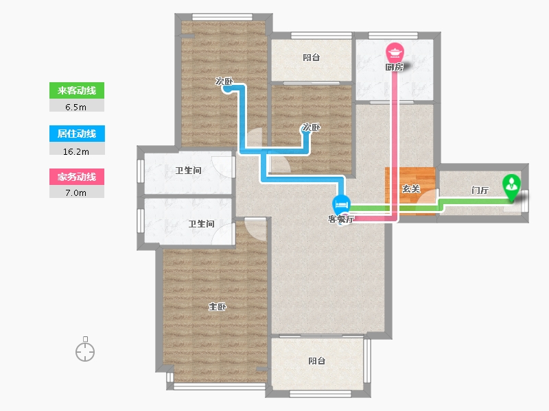 河南省-郑州市-瀚宇天悦湾5号院3,5号院4136m²-108.81-户型库-动静线