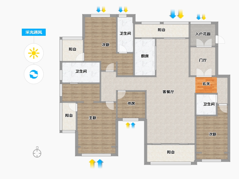 河南省-郑州市-瀚宇天悦湾1号院18,1号院18B,1号院21B,1号院21,1号院23-172.01-户型库-采光通风