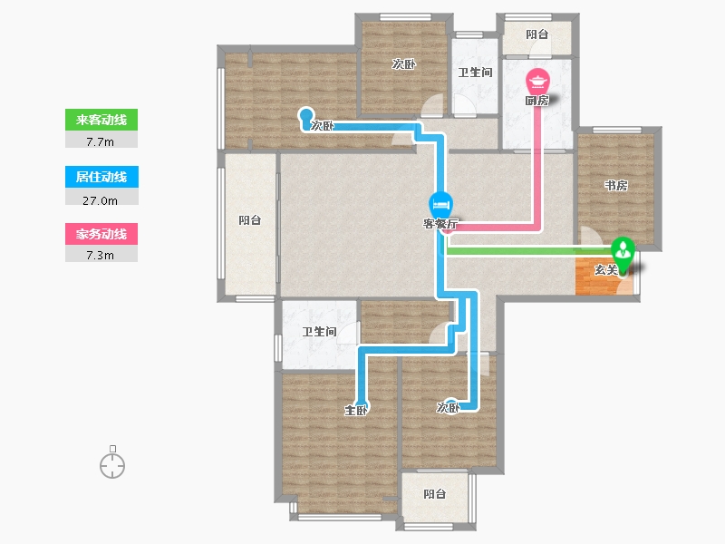 河南省-郑州市-瀚宇天悦湾1号院3214m²-171.26-户型库-动静线