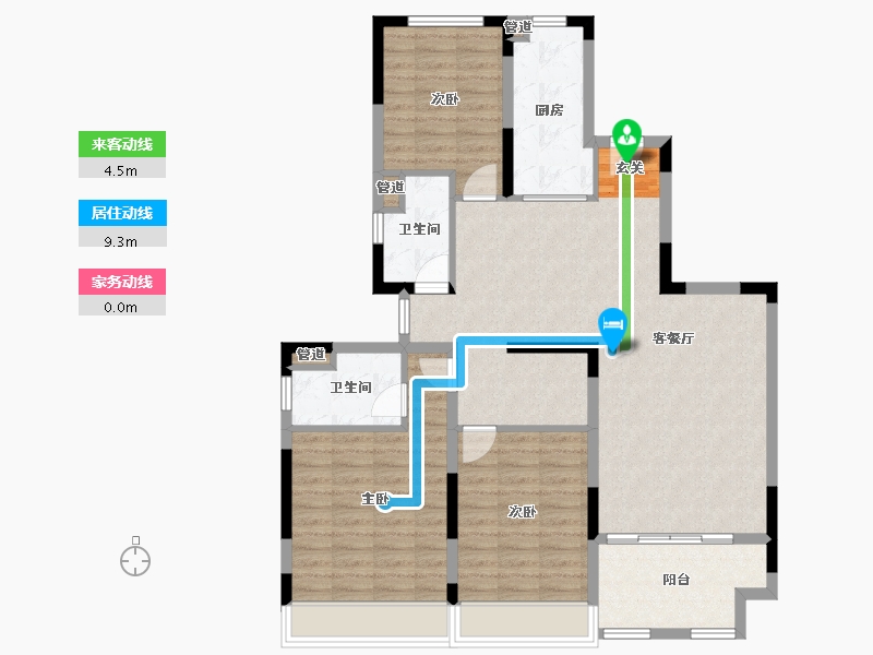 河南省-郑州市-郑州恒大养生谷22,25,27149m²-107.70-户型库-动静线