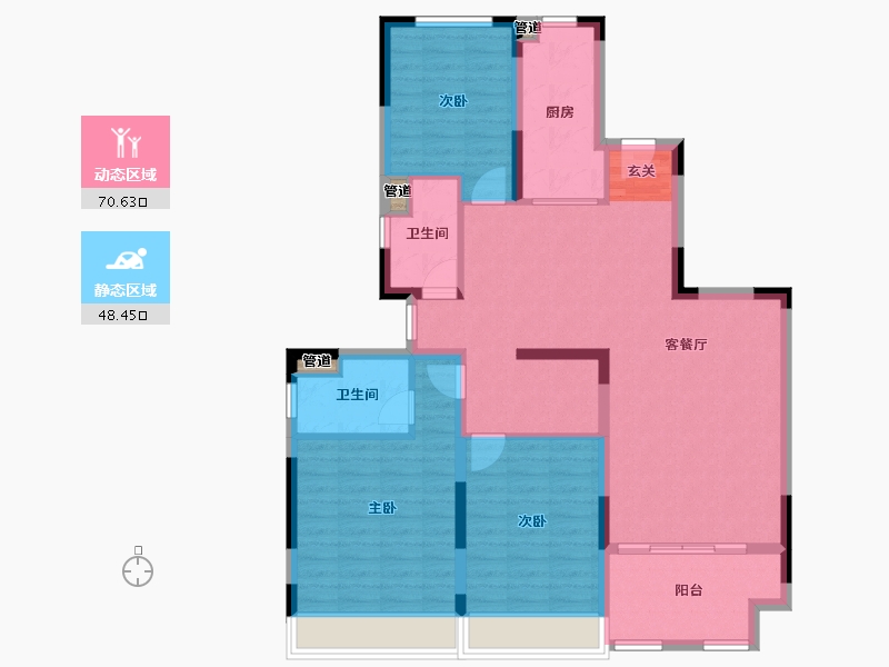 河南省-郑州市-郑州恒大养生谷22,25,27149m²-107.70-户型库-动静分区