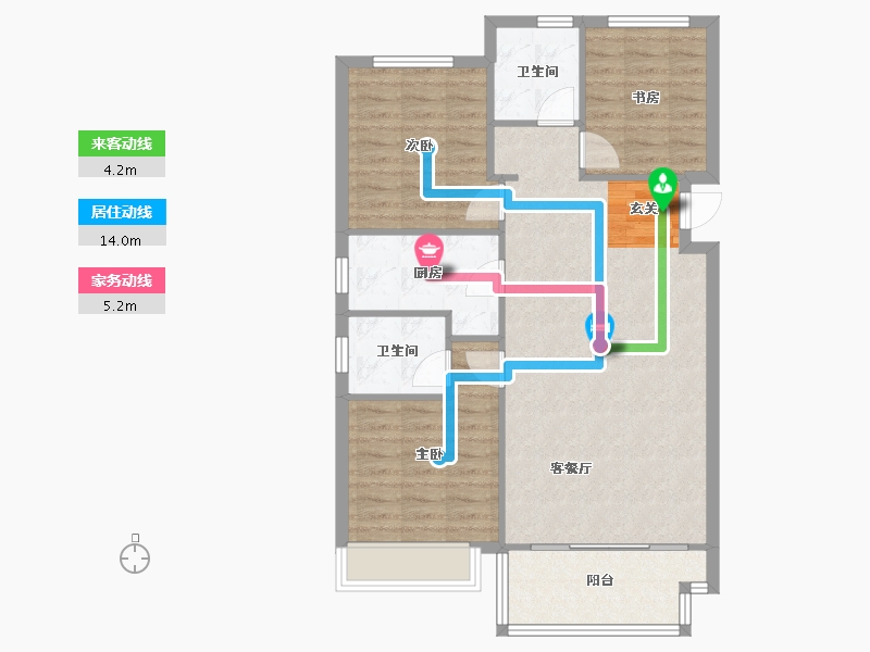 河南省-郑州市-郑西鑫苑名家35,四期24,四期25111m²-88.80-户型库-动静线