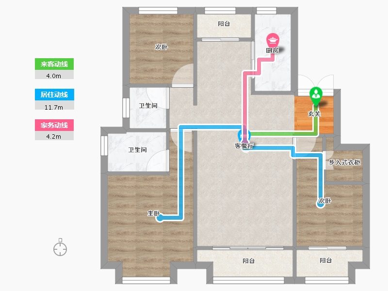 河南省-郑州市-郑西鑫苑名家四期24,3期16,3期17,3期18,3期19,二期220号楼-68.81-户型库-动静线