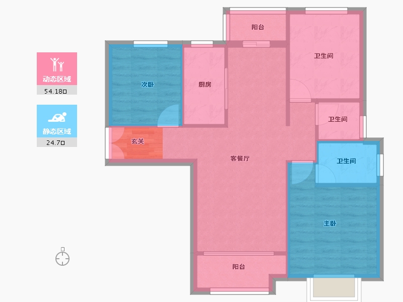 河南省-郑州市-郑西鑫苑名家3期21,3期22,3期23,4689m²-71.19-户型库-动静分区