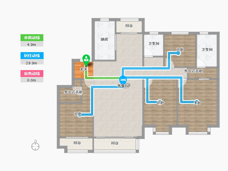 河南省-郑州市-郑西鑫苑名家四期33,3期18148m²-118.41-户型库-动静线