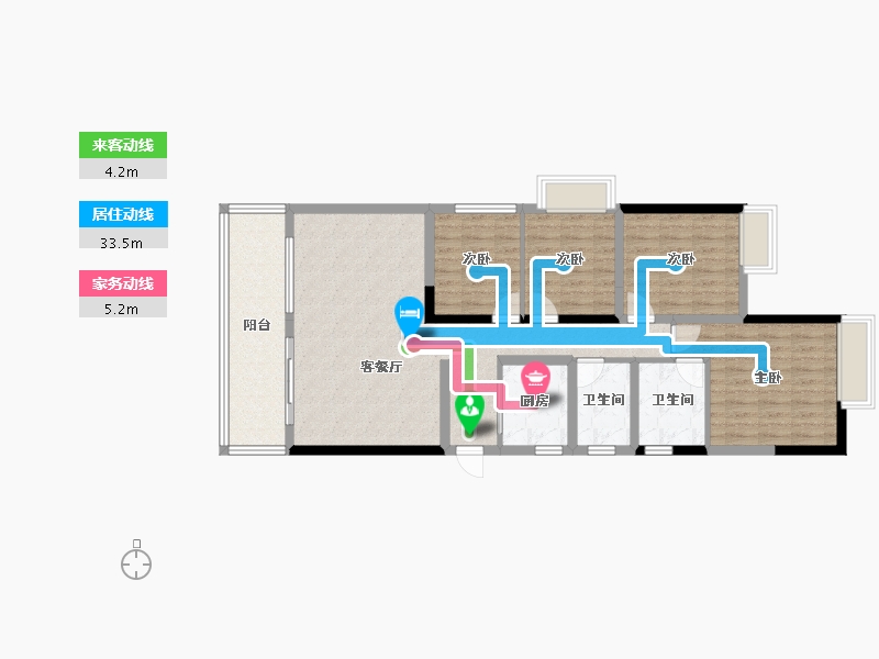 广西壮族自治区-南宁市-澜月府-103.07-户型库-动静线