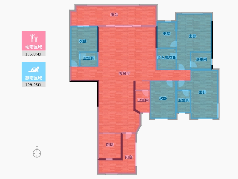 广西壮族自治区-南宁市-嘉和城-243.32-户型库-动静分区