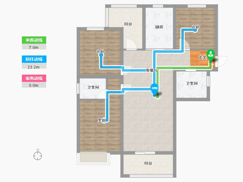 安徽省-阜阳市-和顺名都城-107.67-户型库-动静线