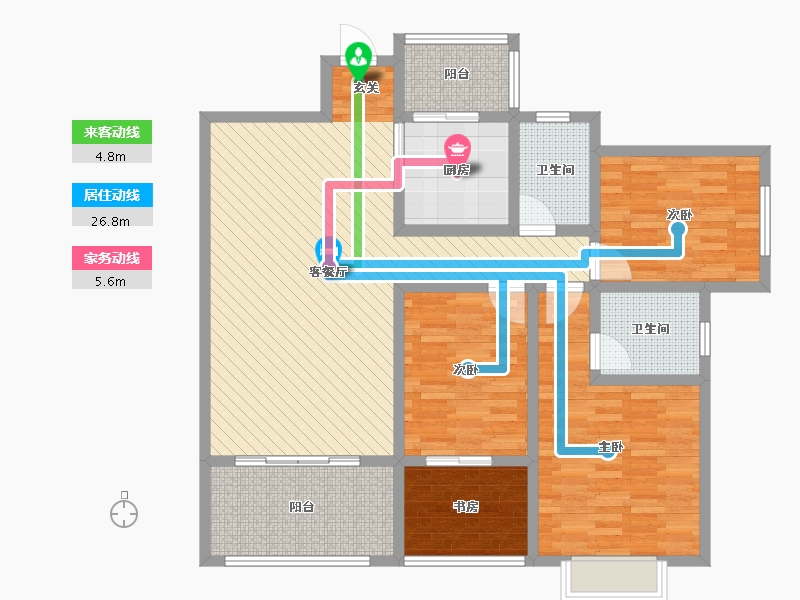 四川省-宜宾市-东湖半岛-112.19-户型库-动静线