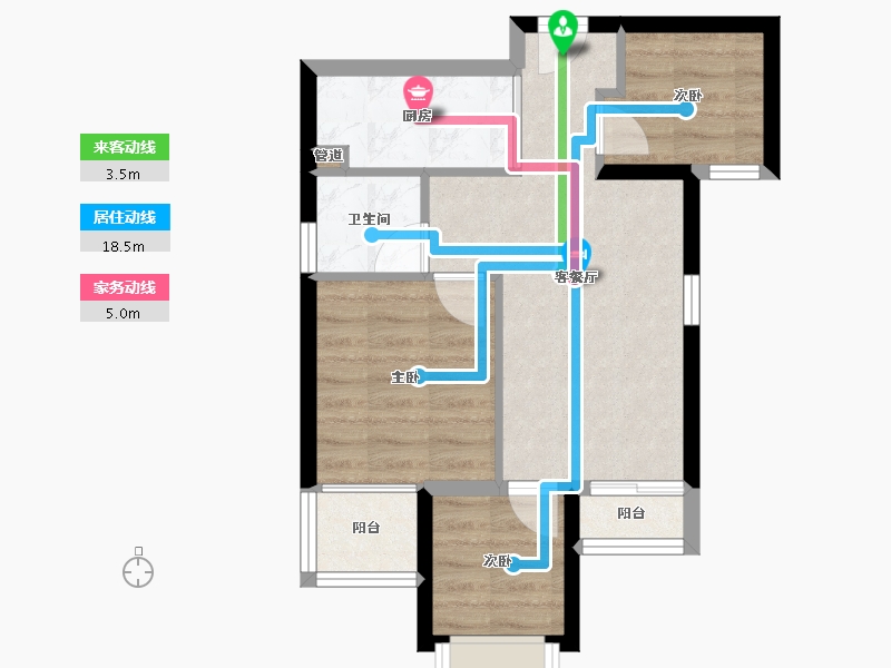 福建省-厦门市-新店保障房一期-49.54-户型库-动静线