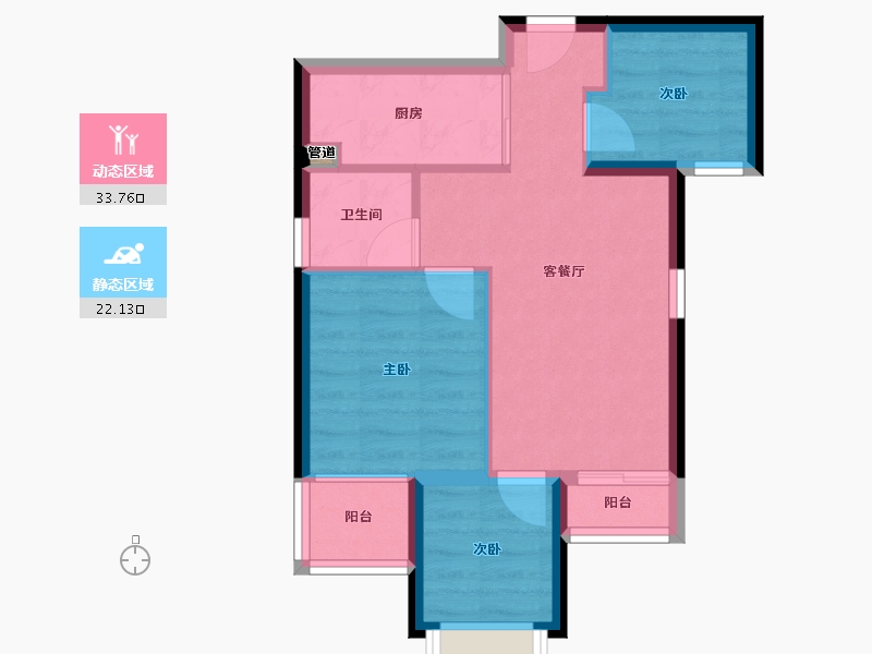 福建省-厦门市-新店保障房一期-49.54-户型库-动静分区