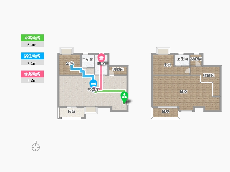 广东省-广州市-天宇广场1栋2栋0306户型131m²-152.89-户型库-动静线