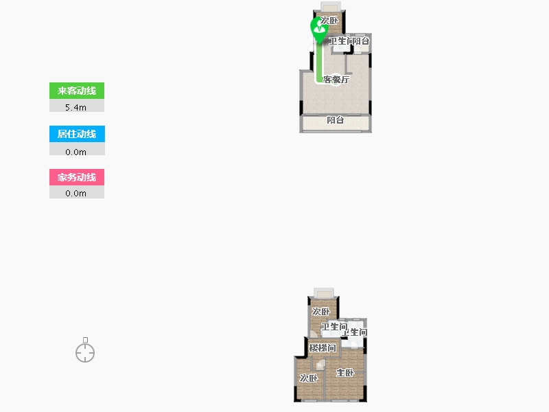 重庆-重庆市-龙湖三千庭洋房11，13，10，8号楼，套内0m²-121.38-户型库-动静线