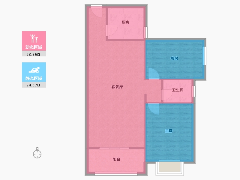 福建省-厦门市-凤凰花城12号楼,13号楼89m²-71.21-户型库-动静分区