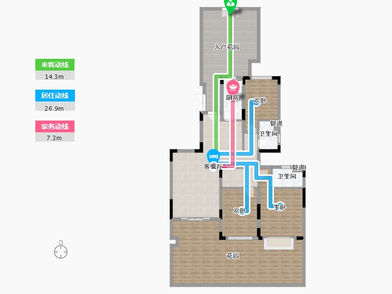 福建省-厦门市-恒大帝景1３号楼,1５号楼149m²-177.04-户型库-动静线