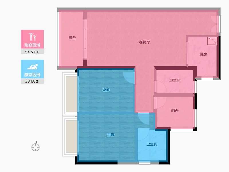 广东省-广州市-丰盛101-74.20-户型库-动静分区