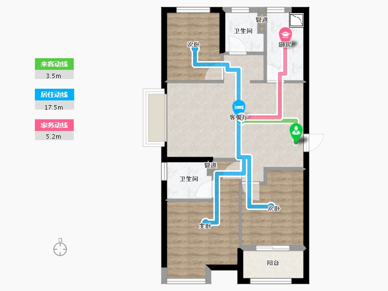 福建省-厦门市-保利和光城悦8号楼89m²-71.20-户型库-动静线