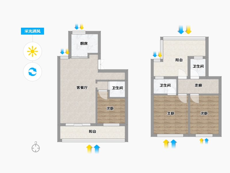 福建省-厦门市-融侨铂樾府102m²-81.60-户型库-采光通风