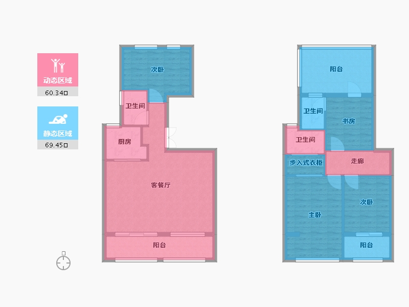 福建省-厦门市-融侨铂樾府145m²-116.00-户型库-动静分区