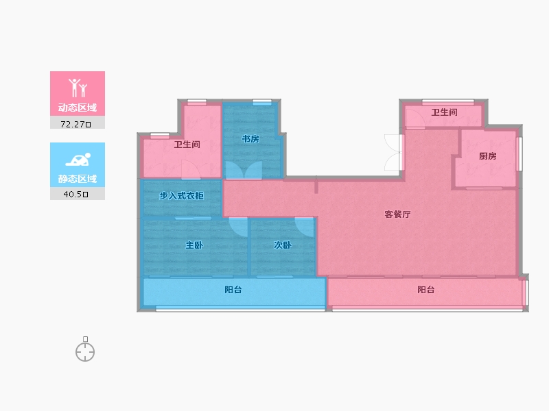 福建省-厦门市-融侨铂樾府　129m²-103.20-户型库-动静分区