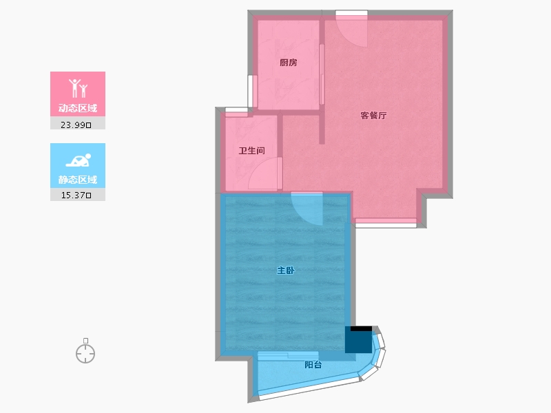 福建省-厦门市-保利壹海里4号楼47m²-34.63-户型库-动静分区