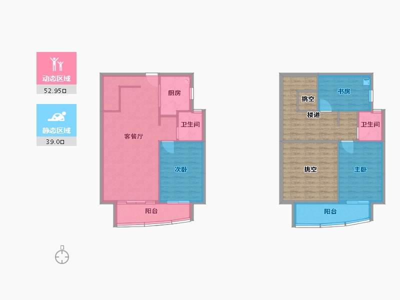 福建省-厦门市-保利壹海里4号楼115m²-109.85-户型库-动静分区