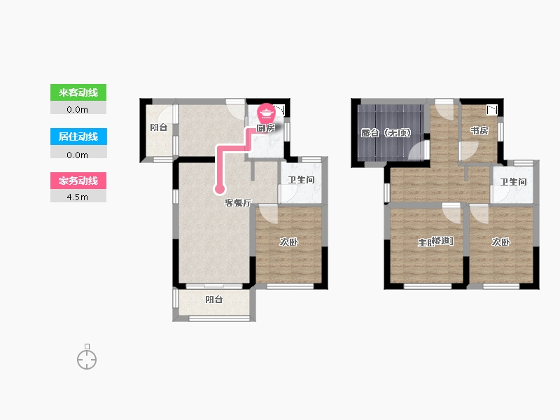 福建省-厦门市-特房莱昂公馆116m²-96.20-户型库-动静线