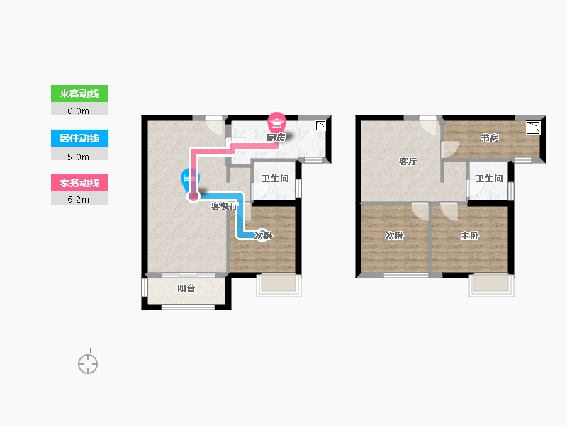 福建省-厦门市-特房莱昂公馆120m²-100.21-户型库-动静线