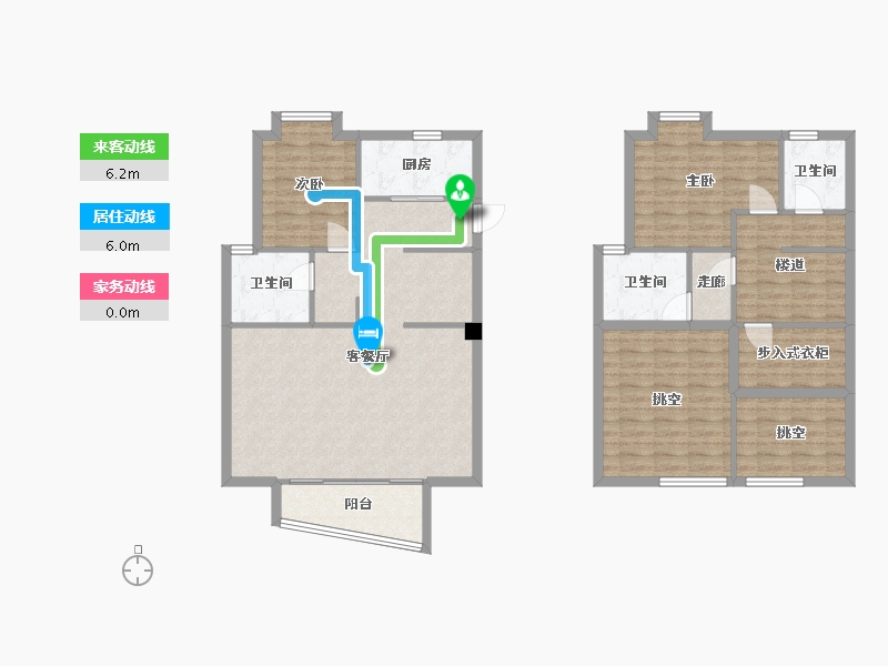 福建省-厦门市-保利壹海里2号楼124m²-125.14-户型库-动静线