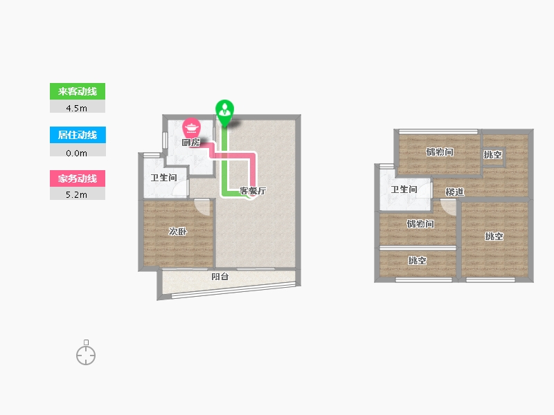 福建省-厦门市-保利壹海里2号楼103m²-115.12-户型库-动静线