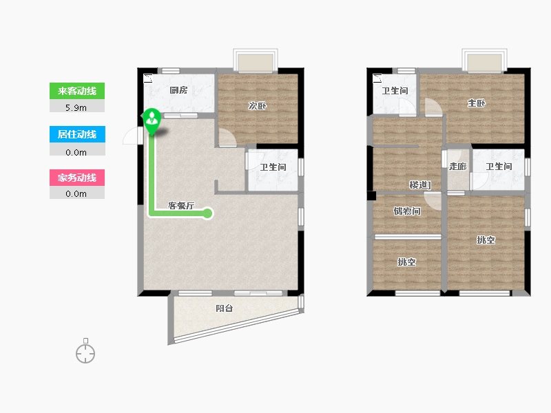 福建省-厦门市-保利壹海里2号楼133m²-137.69-户型库-动静线