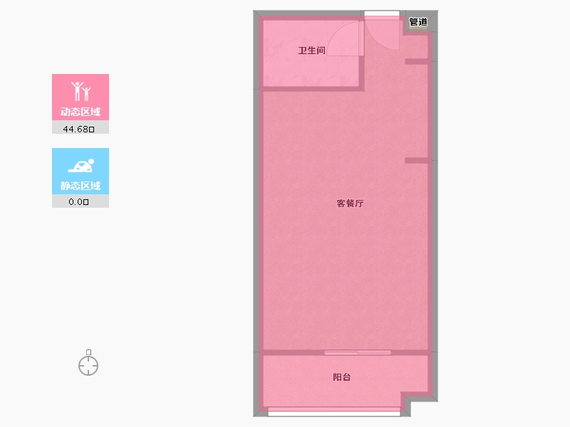 福建省-厦门市-古龙山语听溪　51m²-40.80-户型库-动静分区